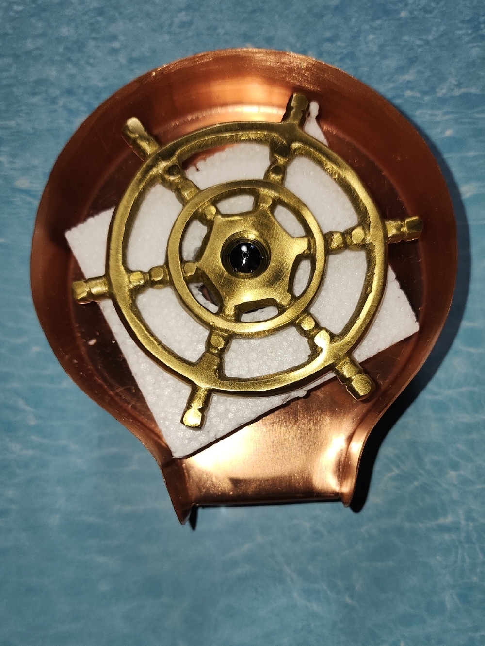 Ash Harbor Copper Glass Rinser for Kitchen Sink